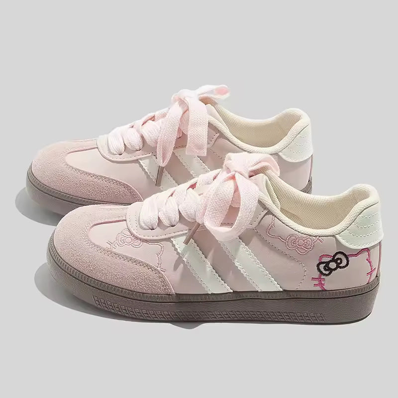 Casual Women's Shoes Early Spring New Style Versatile Design White Sneakers Microfiber Upper Rubber Sole Adult Ladies Footwear
