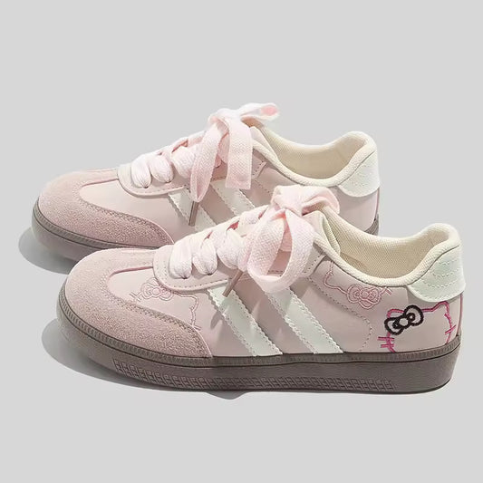 Casual Women's Shoes Early Spring New Style Versatile Design White Sneakers Microfiber Upper Rubber Sole Adult Ladies Footwear